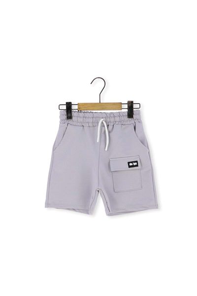 atabay Design Printed Pocketed Men's Shorts Gray