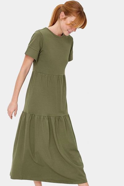 PayBuy Women's Crew Neck Knitted Maxi Dress Comfortable Summer Casual Style Use Modern