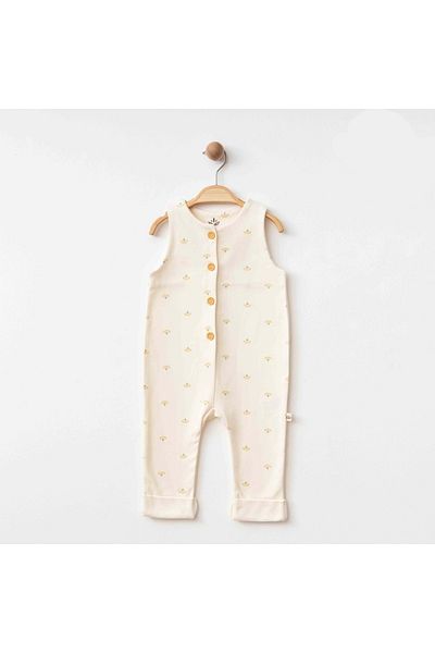ESLENZA Jumpsuit with Suspender Button Detail