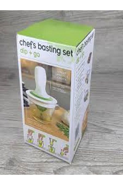 Generic 2 Pieces Vizora Silicone Chef Oil Spreader Set, Pastry Brush, and Glass Bowl for Cooking, Grilling, and Baking