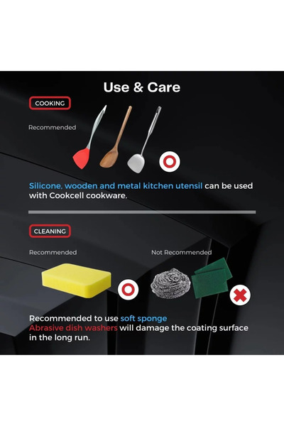 Cookcell Stainless Steel Heat Cube Coating Non-stick Cookware Flat Frying Pan, 50 Cm Size