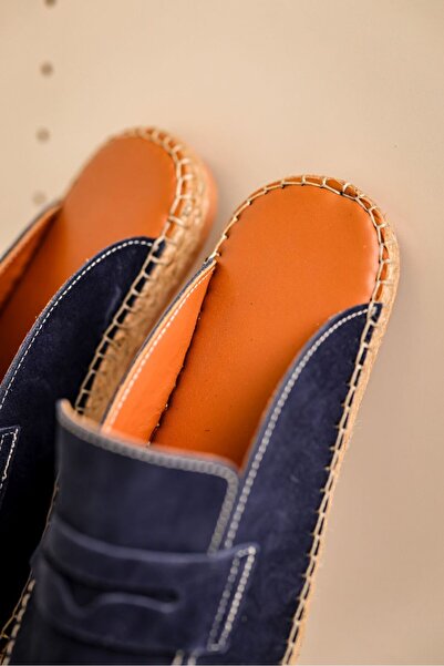 by selvi Lukka Shoes Bloom Справжня шкіра Синя гумова підошва капці