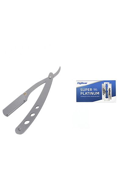 Choice 1razor 10blades Salon Barber Razor Manual Shaver Straight Edge Stainless Steel Sharp Cutter Holder F