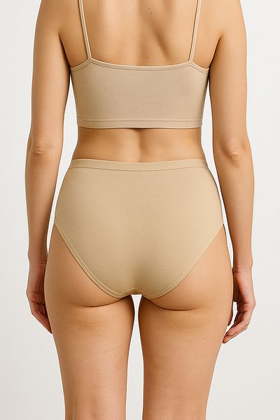 Fivora Plus Size Women's Cotton High Waist Panties Pack of 5