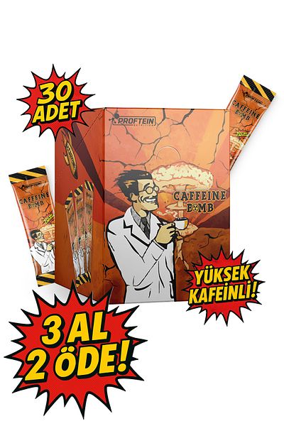 Proftein Nutrition Caffeine Bomb 3g 100Mg Caffeine - Sportsman's Coffee
