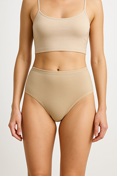 Fivora Plus Size Women's Cotton High Waist Panties Pack of 5