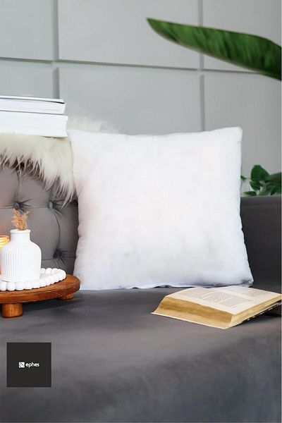 Yamesa 2 Pieces 35X55 cm Throw Pillow Inner – 100% Silicone Fiber Filled, 250 Gr Soft Durable Inner Pillow
