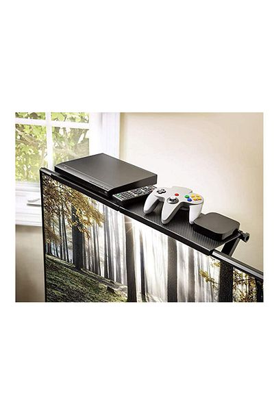Bogadini Adjustable Foldable Shelf For TV Or Monitor – Tool Holder, Modern Design 30 * 16 Cm