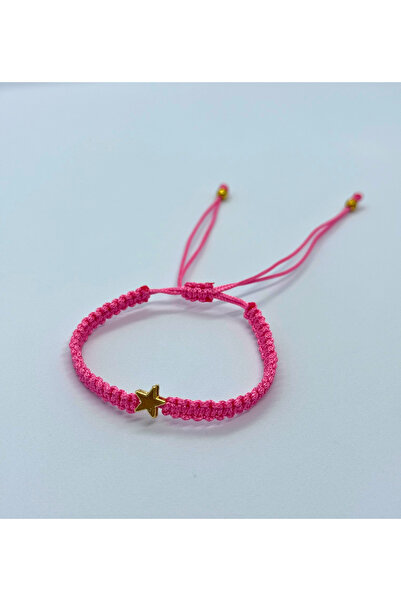 TUAN AKSESUAR Gold Yıldız Figürlü Makrome Bileklik