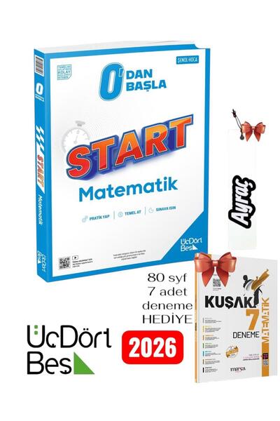 Üç Dört Beş Yayıncılık 345-tyt-ayt-kpss Tüm Adaylara Start Matematik Ve Kuşak...