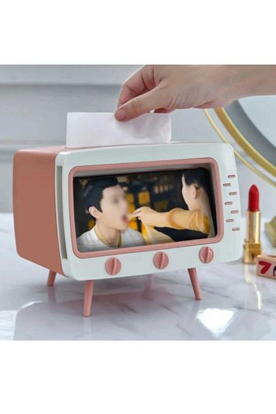 wentox Television Pattern Phone Holder Napkin Holder