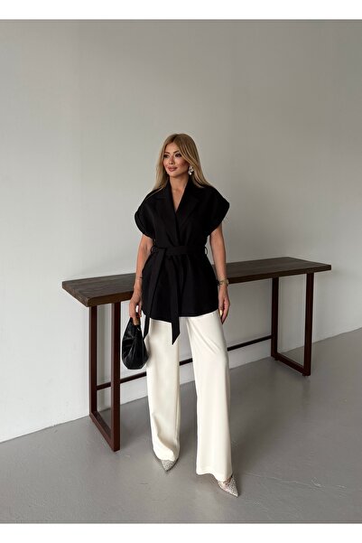 Nadrina Γιλέκο με χαμηλό μανίκι Oversize Belted