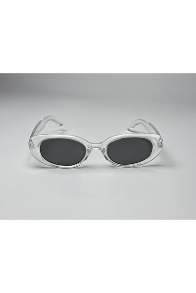 MONAL Bugs Transparent Sunglasses, Oval, Black Glass Colored