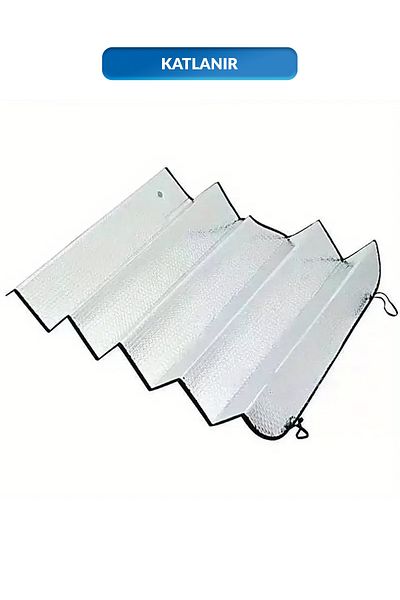 Kavi Entegre Plastik Auto Sunshade - 130*60cm - Compatible with All Vehicles