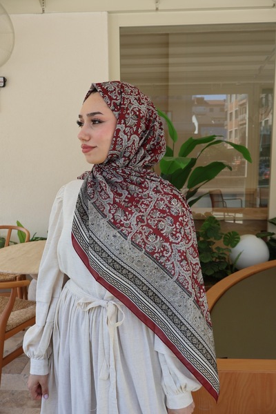 Karaca ETNİK DESENLİ KIRMIZI ŞAL