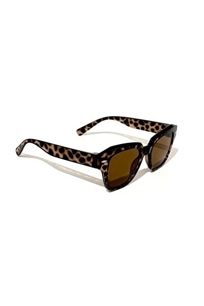 MONAL نظارات شمسية VenüS LEOPARD Wayfarer باللون البني الزجاجي