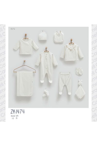 Caramell Barbosa Cute Rabbit Embroidered 10-Piece Hospital Release (56-62cm) Zk1474 New Season 2025