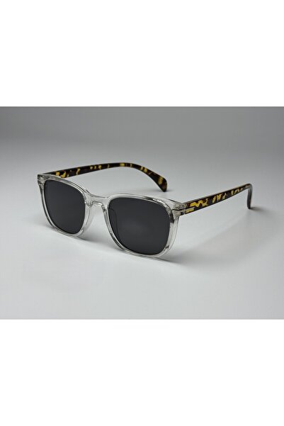 MONAL نظارات شمسية مستقطبة بإطار أسود من الزجاج الأسود بإطار ليوبارد SAP إطار Wayfarer 51 Ekartman