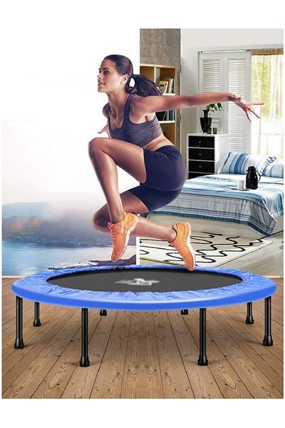 BUNCA 100cm Home Slimming Trampoline, Holds up to 120kg, for Adults and Children, Indoor and Outdoor Exercise