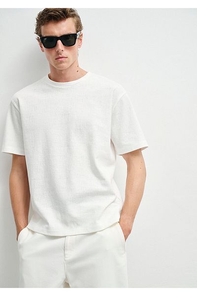 Mavi Λευκό T-shirt Loose Fit / Χαλαρή Άνετη Εφαρμογή 0612946-620