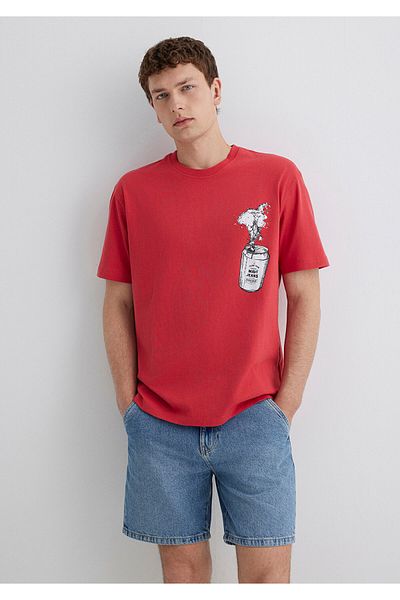 Mavi Τζιν με στάμπα ροζ μπλουζάκι Loose Fit / Loose Relaxed Fit 0612955-71079