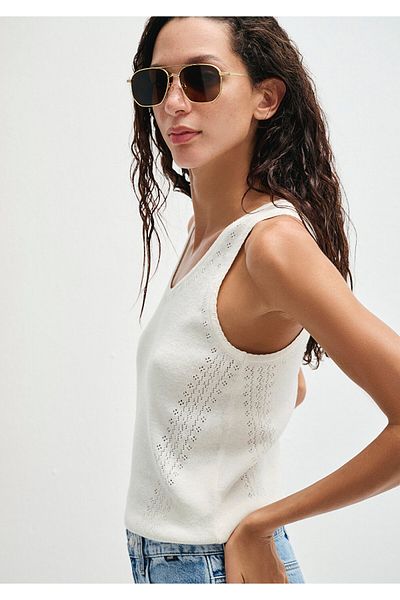 Mavi Beige Knitwear Undershirt Fitted / Body Fitting Cut 1710745-80084