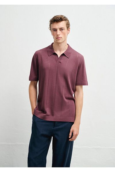 Mavi Καφέ Πλεκτό Polo Regular Fit / Normal Cut 0710369-70260