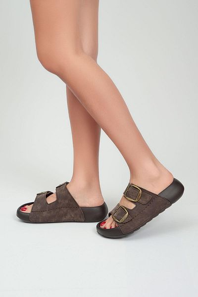 Qramed Orthopedix Double Strap Buckle Unisex Sports Slippers Qr25150
