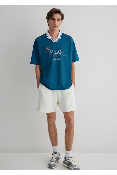 Mavi Μilan Εκτυπωμένο Τζέρσεϊ Τ-Shirt Loose Fit / Χαλαρή Εφαρμογή 0612711-70890