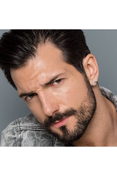 Akca gümüş Unisex Gümüş V küpe