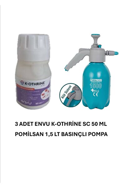 Bayer 1,5lt Gardener Basınçlı Ilaçlama Pompası Ve 3 Adet K-othrine Sc50 50ml ...