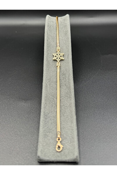 ALTINEVİ KUYUMCULUK Altın Italyan Kar Tanesi Bileklik