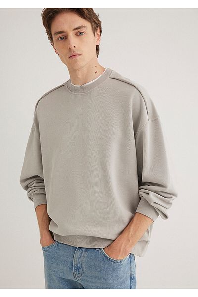 Mavi Crew Neck Gray Sweatshirt 0S10314-82577