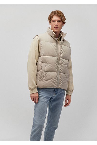 Mavi Beige Puffer Vest Loose Fit / Loose Relaxed Fit 0110362 -70154