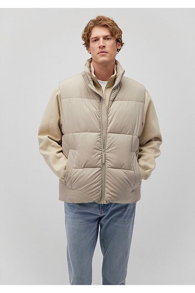 Mavi Beige Puffer Vest Loose Fit / Loose Relaxed Fit 0110362 -70154