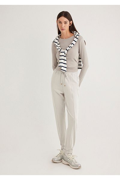 Mavi Lux Touch Gray Modal Tencel Sweatpants - 1600453 -70074