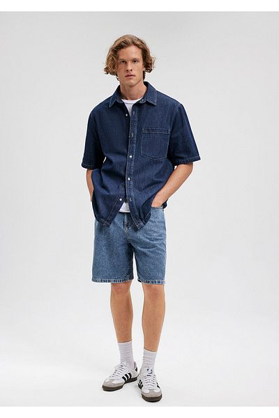 Mavi Houston Street Dark Indigo τζιν σορτς 0410672-87660