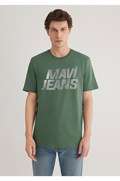 Mavi Jeans Baskılı Yeşil Tişört Regular Fit / Normal Kesim 0610260-81570