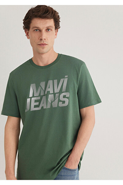 Mavi Jeans Baskılı Yeşil Tişört Regular Fit / Normal Kesim 0610260-81570