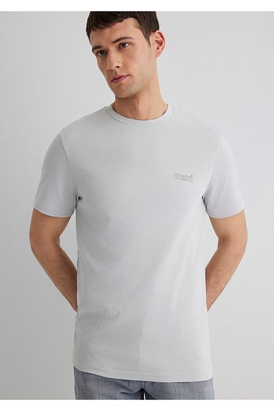 Mavi Μπλουζάκι με στάμπα με λογότυπο Grey Slim Fit -0610360-70075