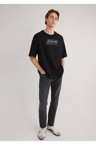 Mavi Printed Black T-Shirt Oversize / Wide Cut0611827-900