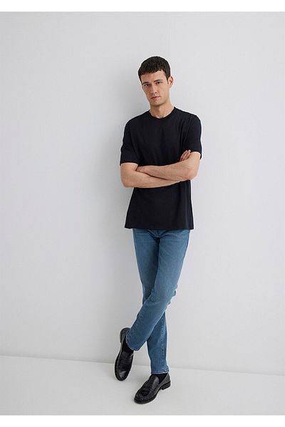 Mavi Black Basic T-Shirt Loose Fit / Loose Relaxed Fit 0611596 -900