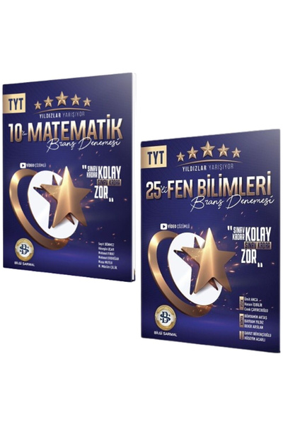 Bilgi Sarmal Yayınları Yıldızlar Yarışıyor TYT Matematik Deneme Ve TYT Fen De...