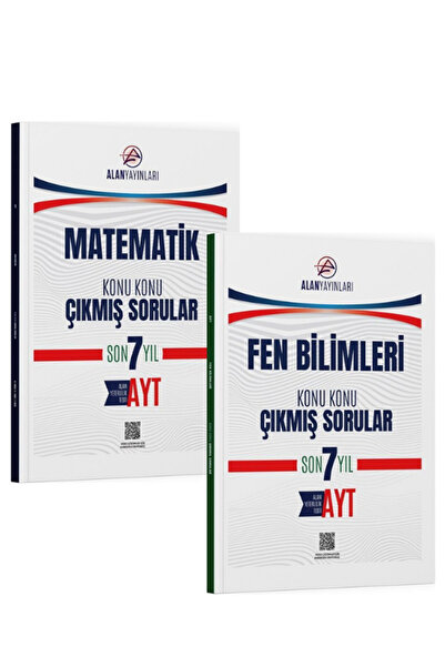 Alan Yayınları Alan AYT Matematik ve Fen Bilimleri Konu Konu Çıkmış Sorular S...
