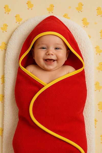 Ender Home Hooded Towel Newborn Baby Swaddle Baby Bath Towel Swaddle