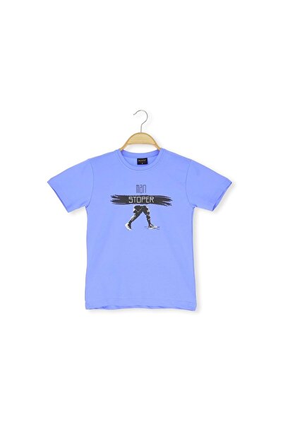 atabay TRICOU BĂRBAȚI CU IMPRIMEU MAN STOPPER 36/1 BLUE