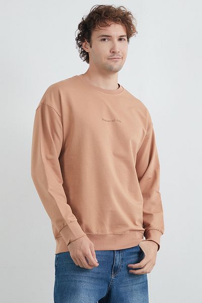 Fulla Moda Text Printed φούτερ με λαιμόκοψη