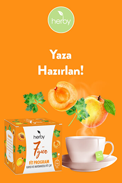 Herby 7 Gün Fit Program - Kayısı ve Maydanozlu Fit Çay 2'li