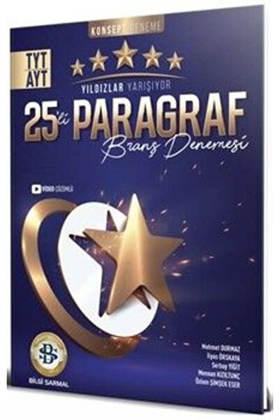 Bilgi Sarmal Yayınları Bilgi Sarmal Tyt Ayt Paragraf Yıldızlar Yarışıyor 25 Li Branş Denemesi