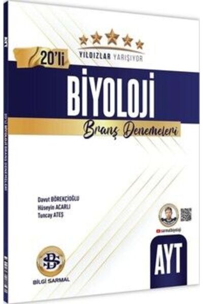Bilgi Sarmal Yayınları Bilgi Sarmal AYT Biyoloji Yıldızlar Yarışıyor 20 li Br...